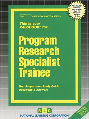 cover image of Program Research Specialist Trainee